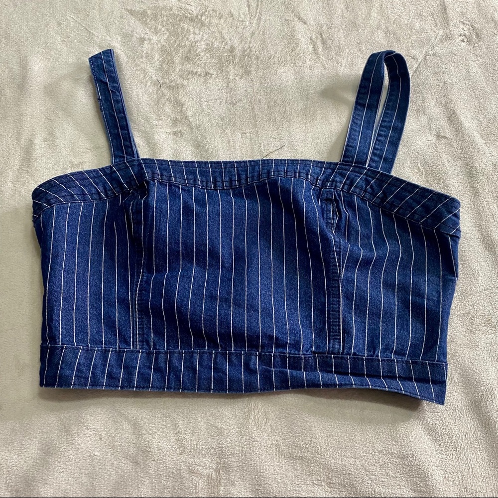 Denim crop top